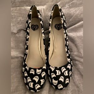 COPY - T.U.K. Brand Cat Kitten Faces heels. Size 11. EUC